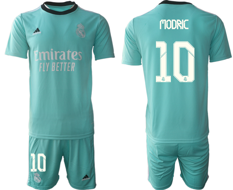 Men 2021-2022 Club Real Madrid second away Light blue #10 Soccer Jersey